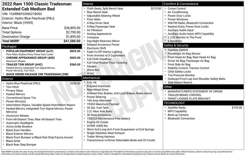 ram ram 1500 classic 2022 1C6RR6FG3NS218053 image ram ram 1500 classic 2022 1C6RR6FG3NS218053 image